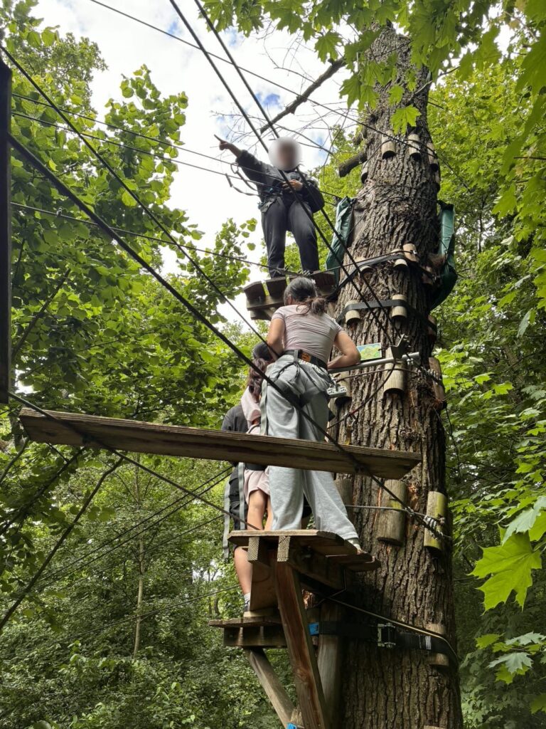 Accrobranche au parc floral